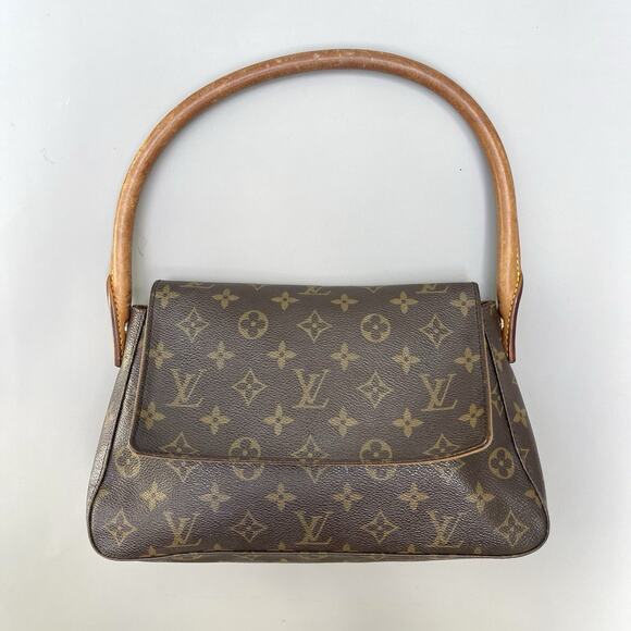 Louis Vuitton Looping Shoulder Bag Mini Brown Canvas - Picture 1 of 16